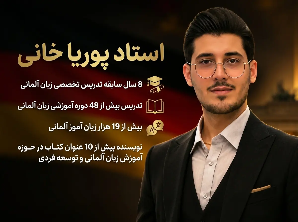 استاد پوریا خانی، مدرس زبان آلمانی