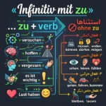 گرامر کاربردی Infinitiv mit zu و استثناهای آن در جملات آلمانی