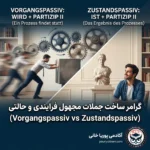 گرامر ساخت جملات مجهول فرایندی و حالتی در آلمانی